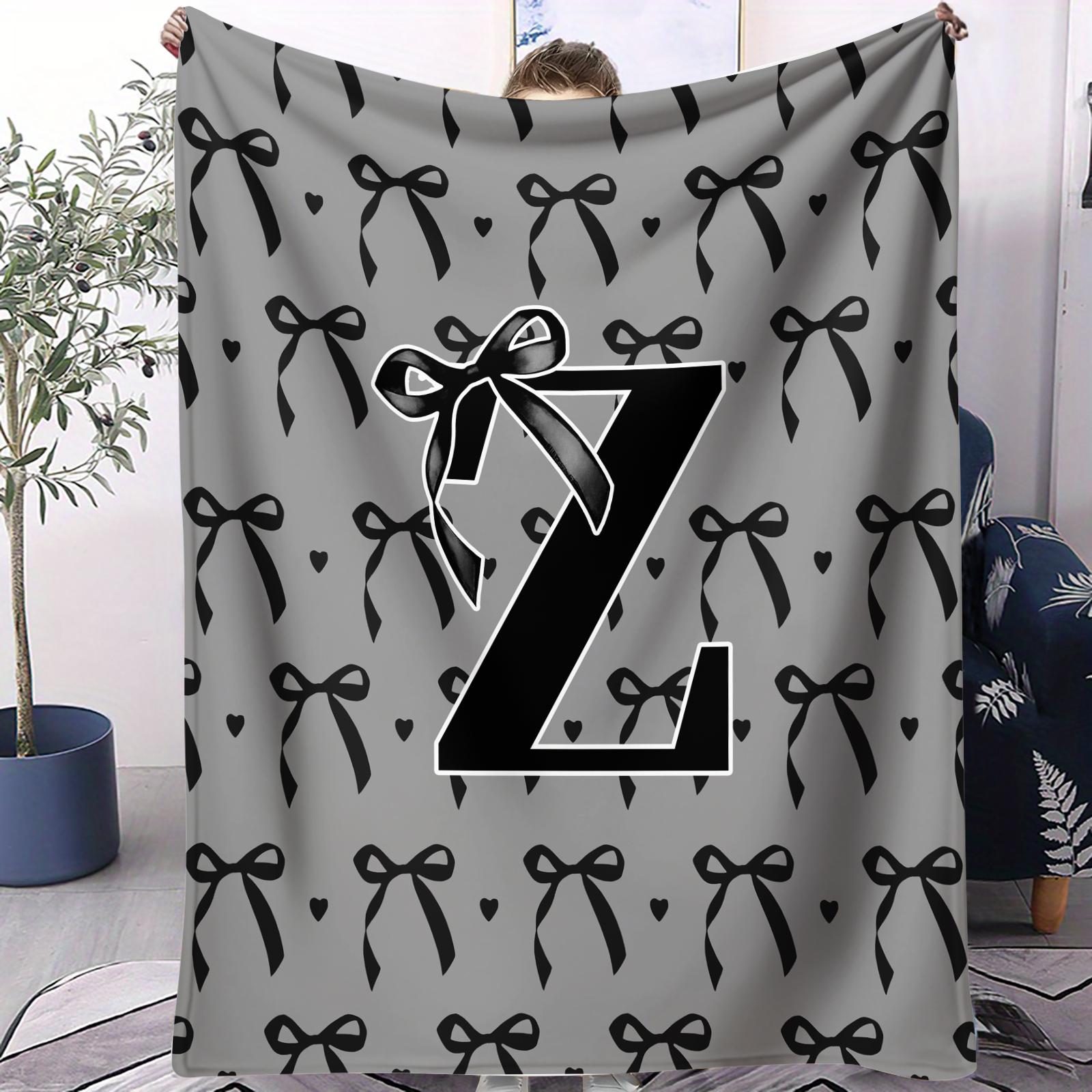 Hot ViralWorthy Snug AllPurpose Monogram Letter Bow Decorative Throw Blanket Soft Fluffy for Couch Bed AllSeason Use 70x100cm
Hot ViralWorthy Snug AllPurpose Monogram Letter Bow Decorative Throw Blanket Soft Fluffy for Couch Bed AllSeason Use 70x100cm