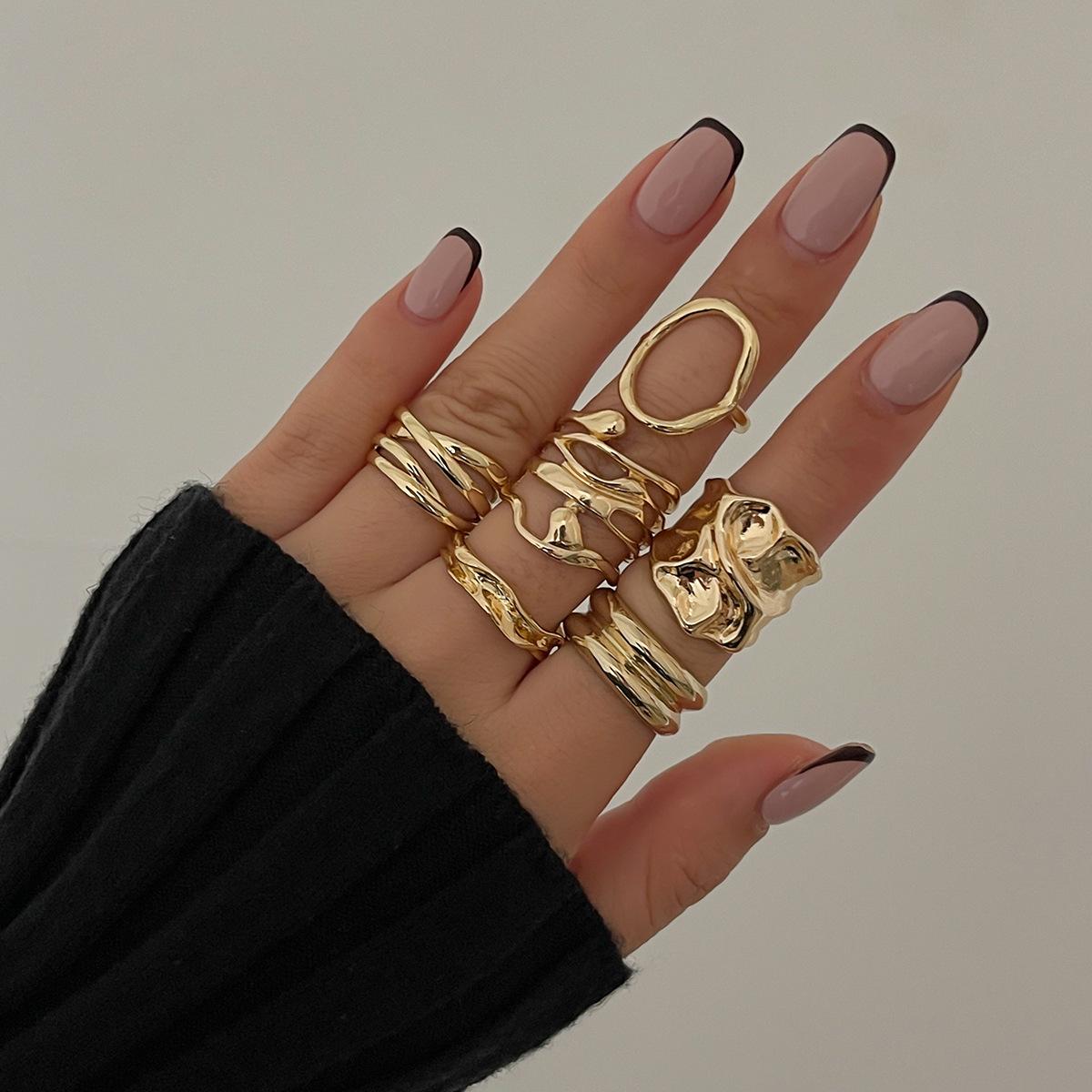 Wind Liquid Metal Folded Open Ring Female Design Sense Irregular Lava Ring Rings
Wind Liquid Metal Folded Open Ring Female Design Sense Irregular Lava Ring Rings