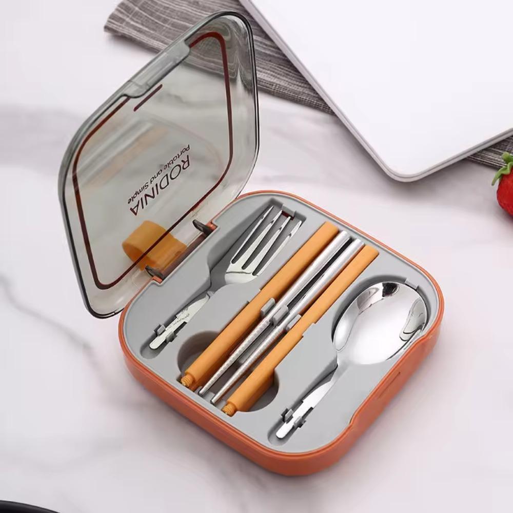 3pcs Space-saving Stainless Steel Cutlery Set Removable Spoon Fork Chopstick Flatware Set Picnic зелений
3pcs Space-saving Stainless Steel Cutlery Set Removable Spoon Fork Chopstick Flatware Set Picnic зелений