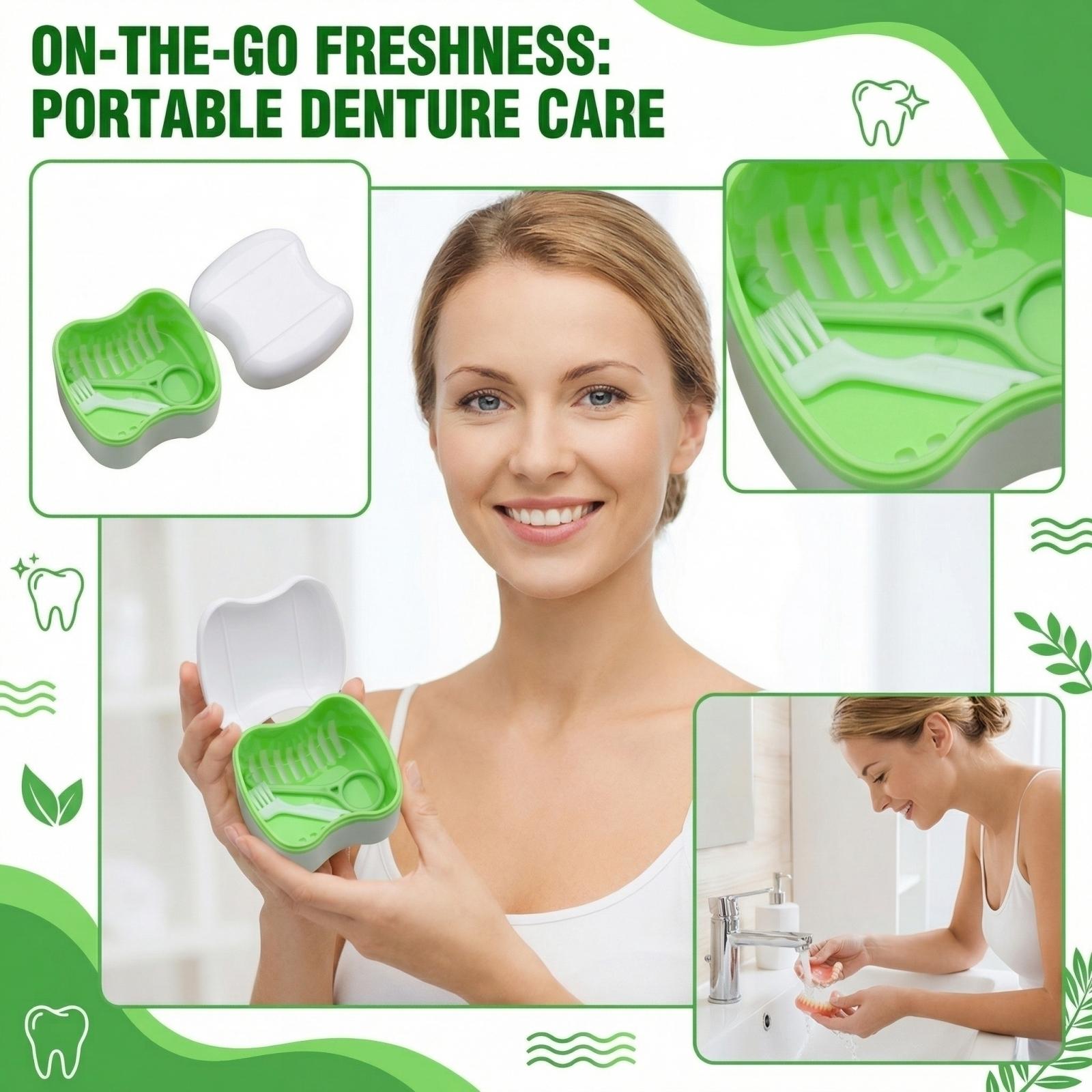 Portable Braces Cleaning Box Denture Cleaner Portable Teeth Box one size зелений
Portable Braces Cleaning Box Denture Cleaner Portable Teeth Box one size зелений