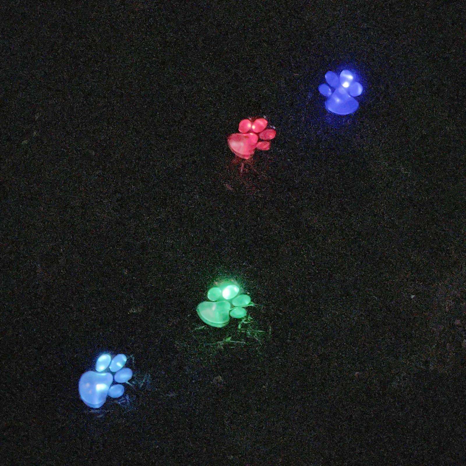 Paw Print Solar Lights 4 in 1 Waterproof Solar Outdoor Lights LED Solar Dog Paw Print Decor Lamp for Patio Lawn Yard Pathway
Paw Print Solar Lights 4 in 1 Waterproof Solar Outdoor Lights LED Solar Dog Paw Print Decor Lamp for Patio Lawn Yard Pathway