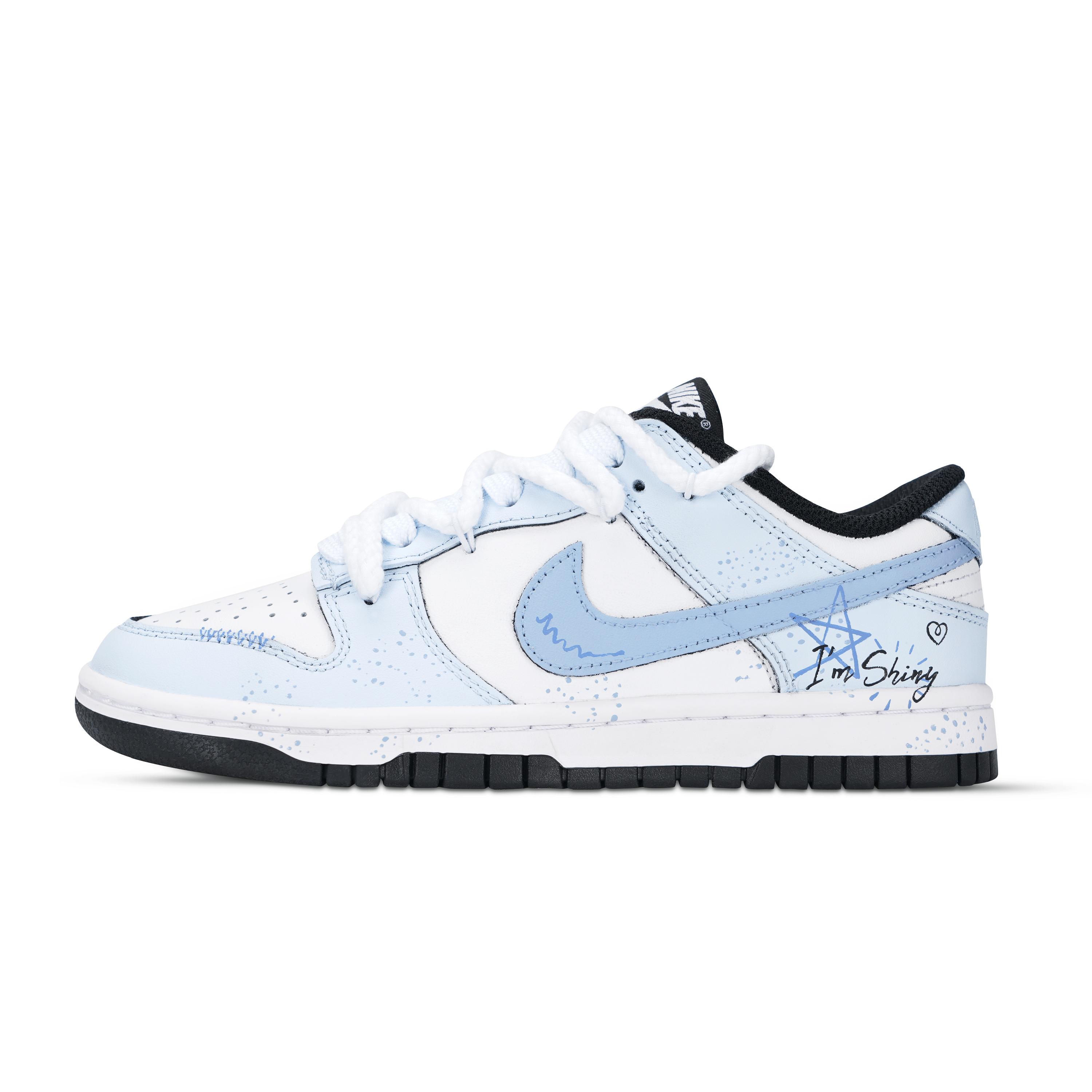 Nike Dunk Black White, Ice Blue Star Sparkle Leather Abrasion Resistant Slip Resistant Low top Skateboard Shoes Unisex HF5441-100(Team887-) 39
Nike Dunk Black White, Ice Blue Star Sparkle Leather Abrasion Resistant Slip Resistant Low top Skateboard Shoes Unisex HF5441-100(Team887-) 39