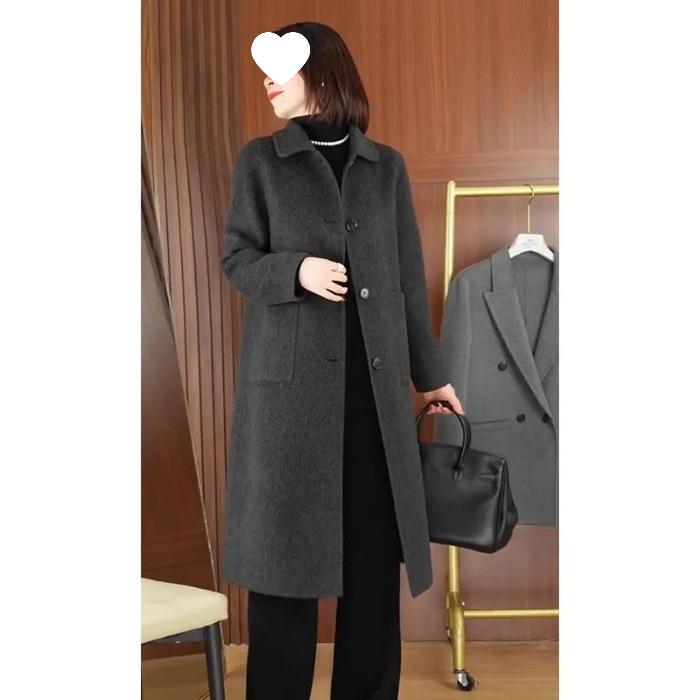Elegant Women s Wool Coat: 2025 Fall/Winter New Single-Breasted Long Design for Moms 4XL темно-серого
Elegant Women s Wool Coat: 2025 Fall/Winter New Single-Breasted Long Design for Moms 4XL темно-серого