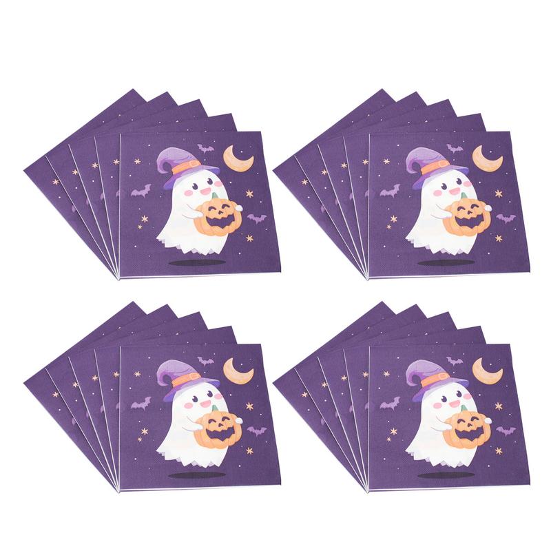 Halloween Napkins 20X Ghost With Pumpkin Paper Towels Halloween Table Decoration 6.5X6.5Inch Decorative Dessert Dinner Hand CHINA
Halloween Napkins 20X Ghost With Pumpkin Paper Towels Halloween Table Decoration 6.5X6.5Inch Decorative Dessert Dinner Hand CHINA