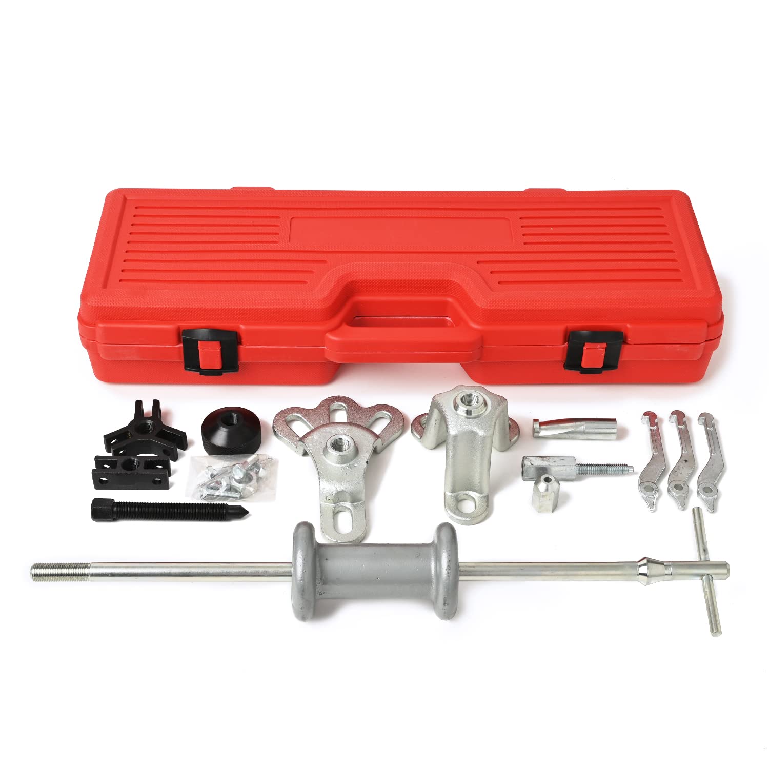 Rikopin Sliding Hammer 17pc Storage Sheet Metal Hammer Sheet Metal Suspension Sheet Metal Work Set, Set, 2-Jaw, 3-Jaw, Puller, Bearing, Gear, Shaft,
Rikopin Sliding Hammer 17pc Storage Sheet Metal Hammer Sheet Metal Suspension Sheet Metal Work Set, Set, 2-Jaw, 3-Jaw, Puller, Bearing, Gear, Shaft,
