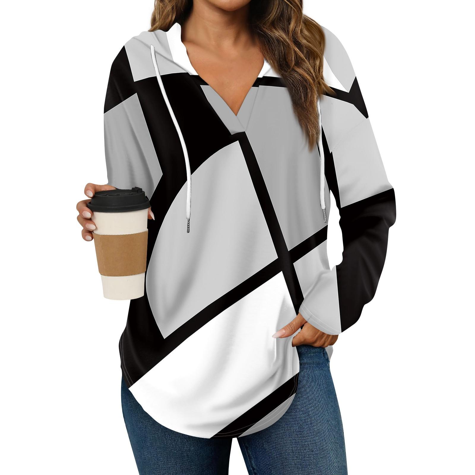 Женская мода повседневный свитер с V-образным вырезом и длинными рукавами, на завязках, с принтом XL белый
Женская мода повседневный свитер с V-образным вырезом и длинными рукавами, на завязках, с принтом XL белый