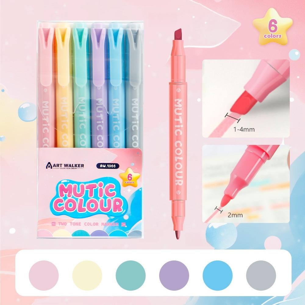 6/12/24pcs Dual-side Writing Highlighters Multi Colors Highlight Pen Professional Colorful Spot Liner Drawing Stationery
6/12/24pcs Dual-side Writing Highlighters Multi Colors Highlight Pen Professional Colorful Spot Liner Drawing Stationery
