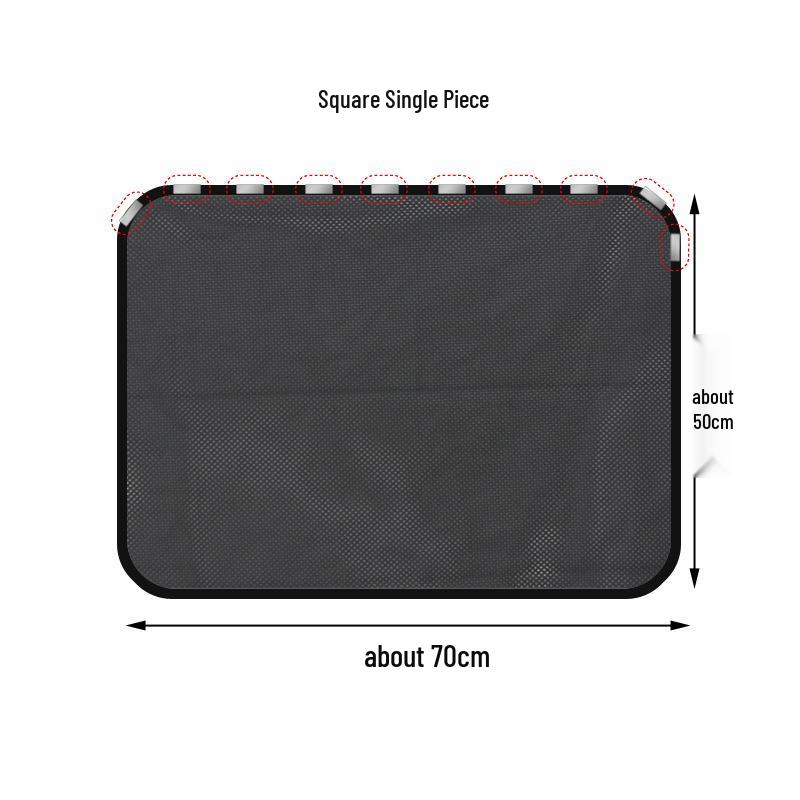 Magnetic Non-Retractable Car Sunshade for Windshield & Side Windows - Heat Insulating Mesh Curtains
Magnetic Non-Retractable Car Sunshade for Windshield & Side Windows - Heat Insulating Mesh Curtains