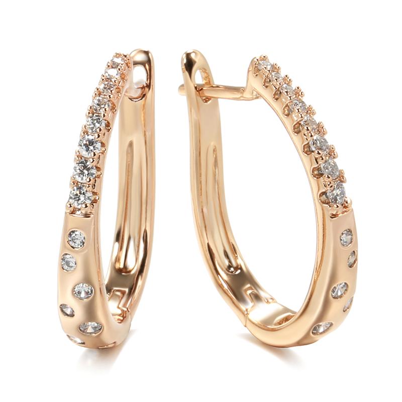 Новые серьги-кольца цвета розового золота для женщин, модные аксессуары с натуральным цирконом, высокое качество, повседневные украшения
Новые серьги-кольца цвета розового золота для женщин, модные аксессуары с натуральным цирконом, высокое качество, повседневные украшения