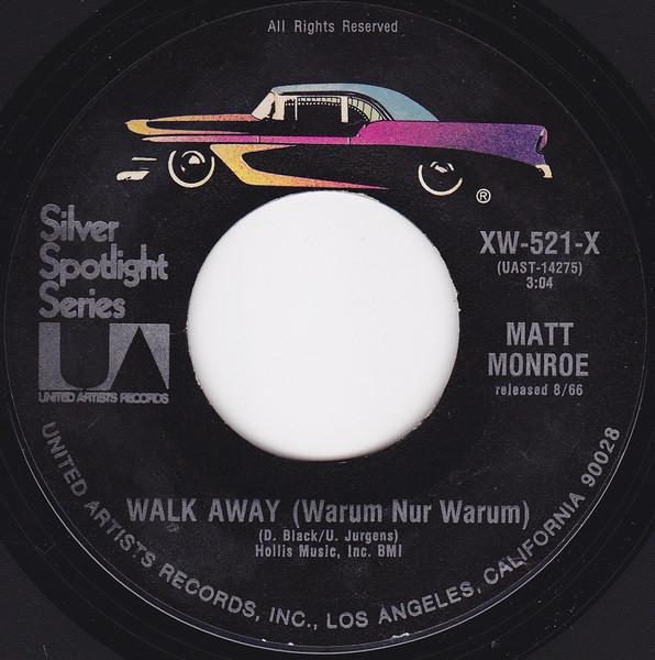 7-дюймовая пластинка МАТТ МОНРО Walk Away Warum Nur Warum Softl XW521X UNITED ARTISTS US Pop Б/у
7-дюймовая пластинка МАТТ МОНРО Walk Away Warum Nur Warum Softl XW521X UNITED ARTISTS US Pop Б/у
