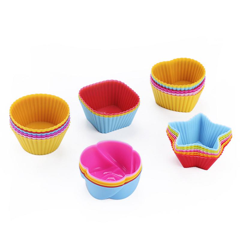 6/12PCS Silicone muffin mold Round muffin cup Heart cake baking mold Kitchen Cooking supplies Cake decorating tools
6/12PCS Silicone muffin mold Round muffin cup Heart cake baking mold Kitchen Cooking supplies Cake decorating tools