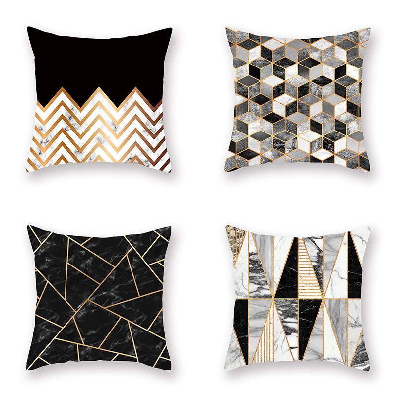45X45CM Luxury Gold Black Pattern Decorative Irregular Geometric Pillowcase Marble Stripe Design Wedding Bedding Home Decor
45X45CM Luxury Gold Black Pattern Decorative Irregular Geometric Pillowcase Marble Stripe Design Wedding Bedding Home Decor