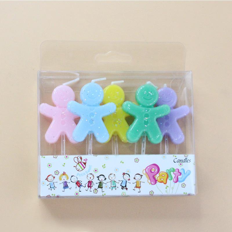 New Cartoon Candles Christmas Colorful Glitter Gingerbread Man Candles Creative Party Baking Decoration Candles Pack of 5 Gingerbread Man Candles
New Cartoon Candles Christmas Colorful Glitter Gingerbread Man Candles Creative Party Baking Decoration Candles Pack of 5 Gingerbread Man Candles