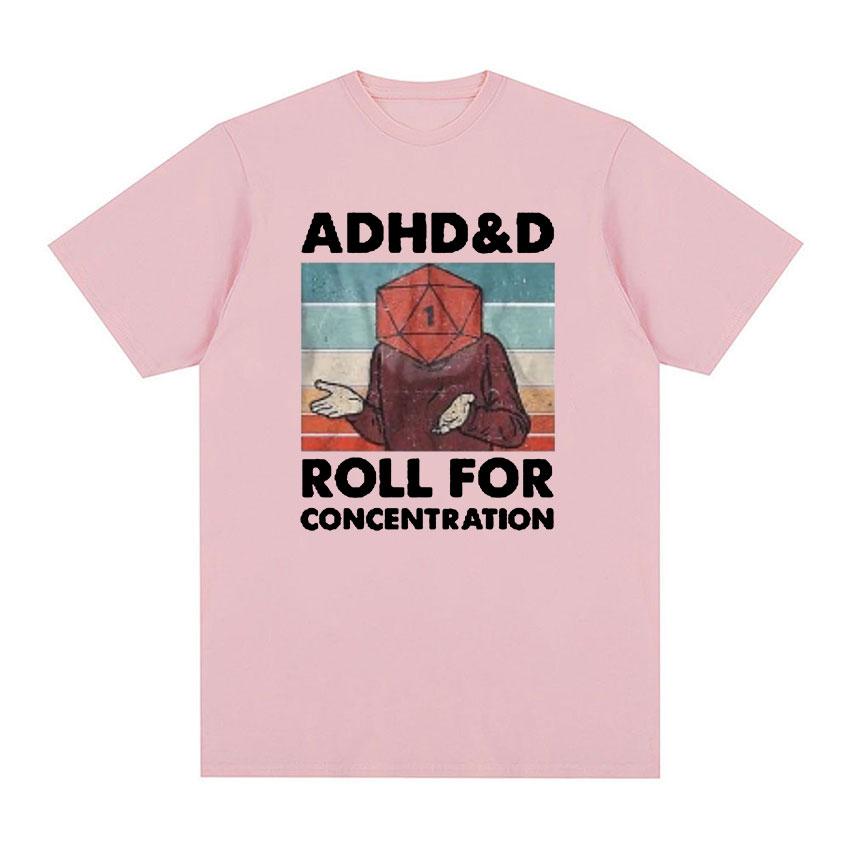 Adhd & d Roll for Concentration Meme Графические футболки Мужские повседневные футболки большого размера из 100% хлопка Модные топы в стиле ретро Одежда футболка
Adhd & d Roll for Concentration Meme Графические футболки Мужские повседневные футболки большого размера из 100% хлопка Модные топы в стиле ретро Одежда футболка