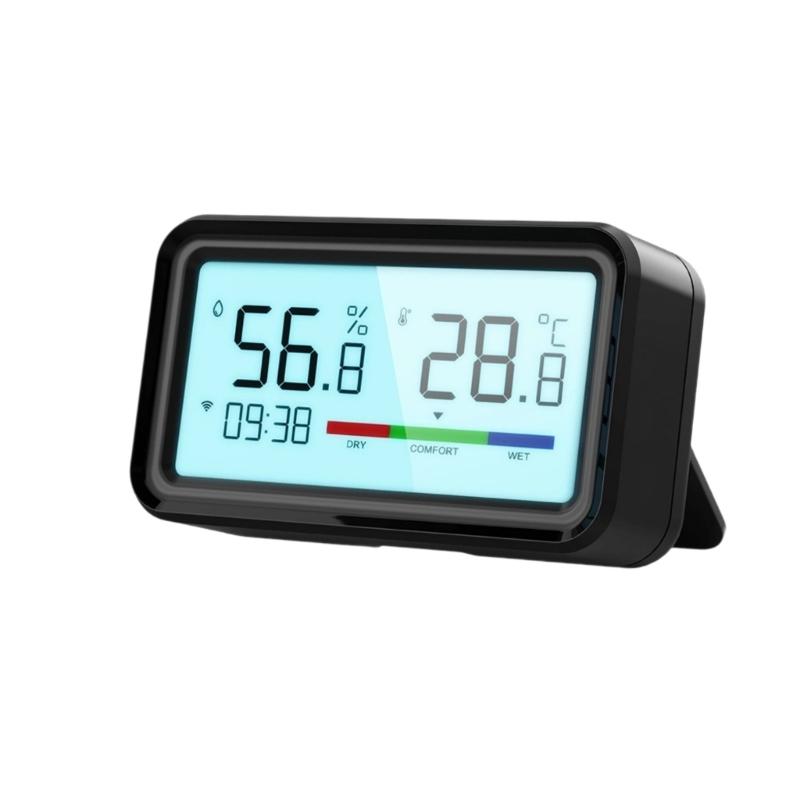 High Accuracy Wireless Temperature Humidity Monitor Real Time Data Tracking Intelligent Home Climate Sensor чорний
High Accuracy Wireless Temperature Humidity Monitor Real Time Data Tracking Intelligent Home Climate Sensor чорний