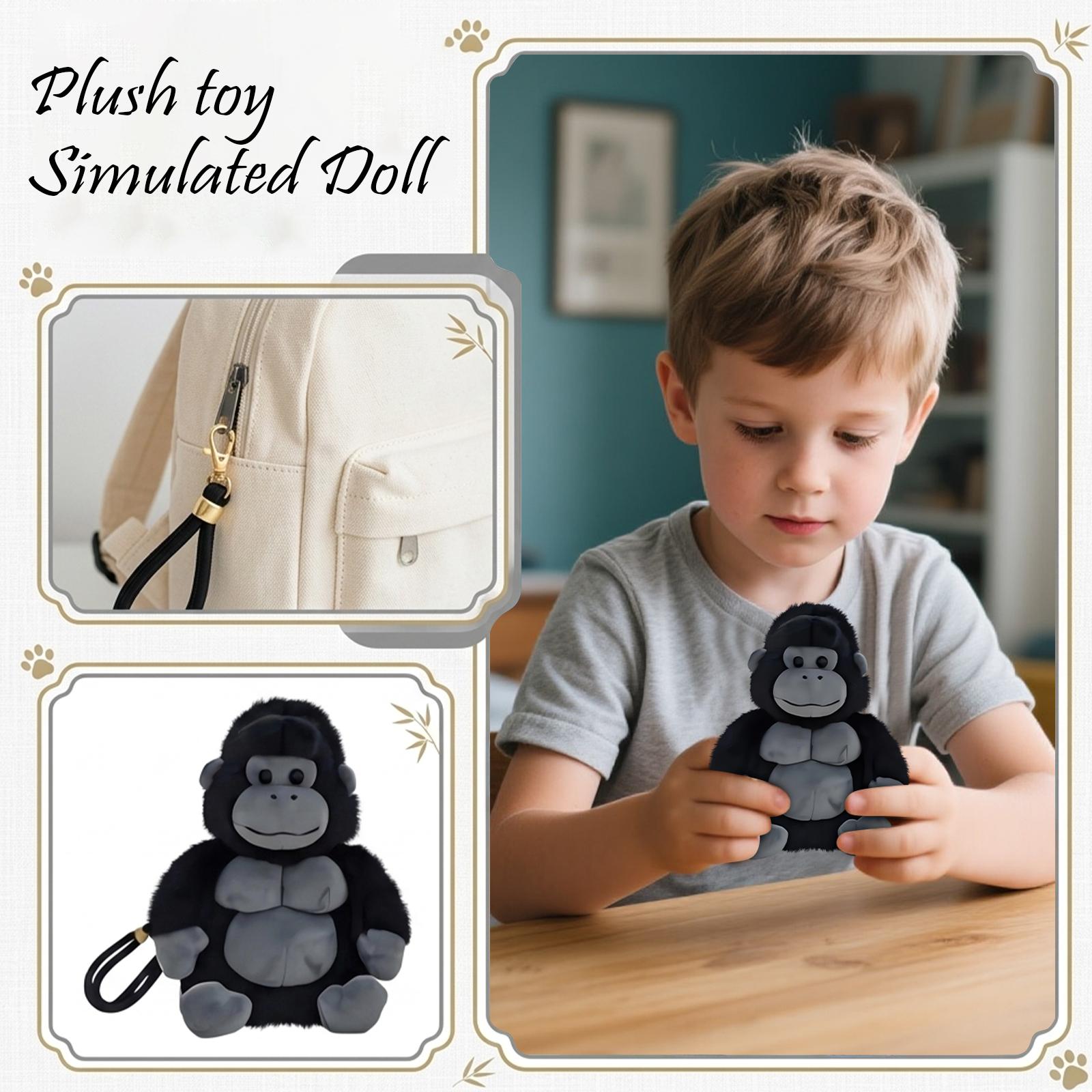 Plush Gorilla Backpack Stuffed Animal Toy with Soft Material Adjustable Straps and Zippered Compartment for Kids and Adults Travel School Use One Size
Plush Gorilla Backpack Stuffed Animal Toy with Soft Material Adjustable Straps and Zippered Compartment for Kids and Adults Travel School Use One Size