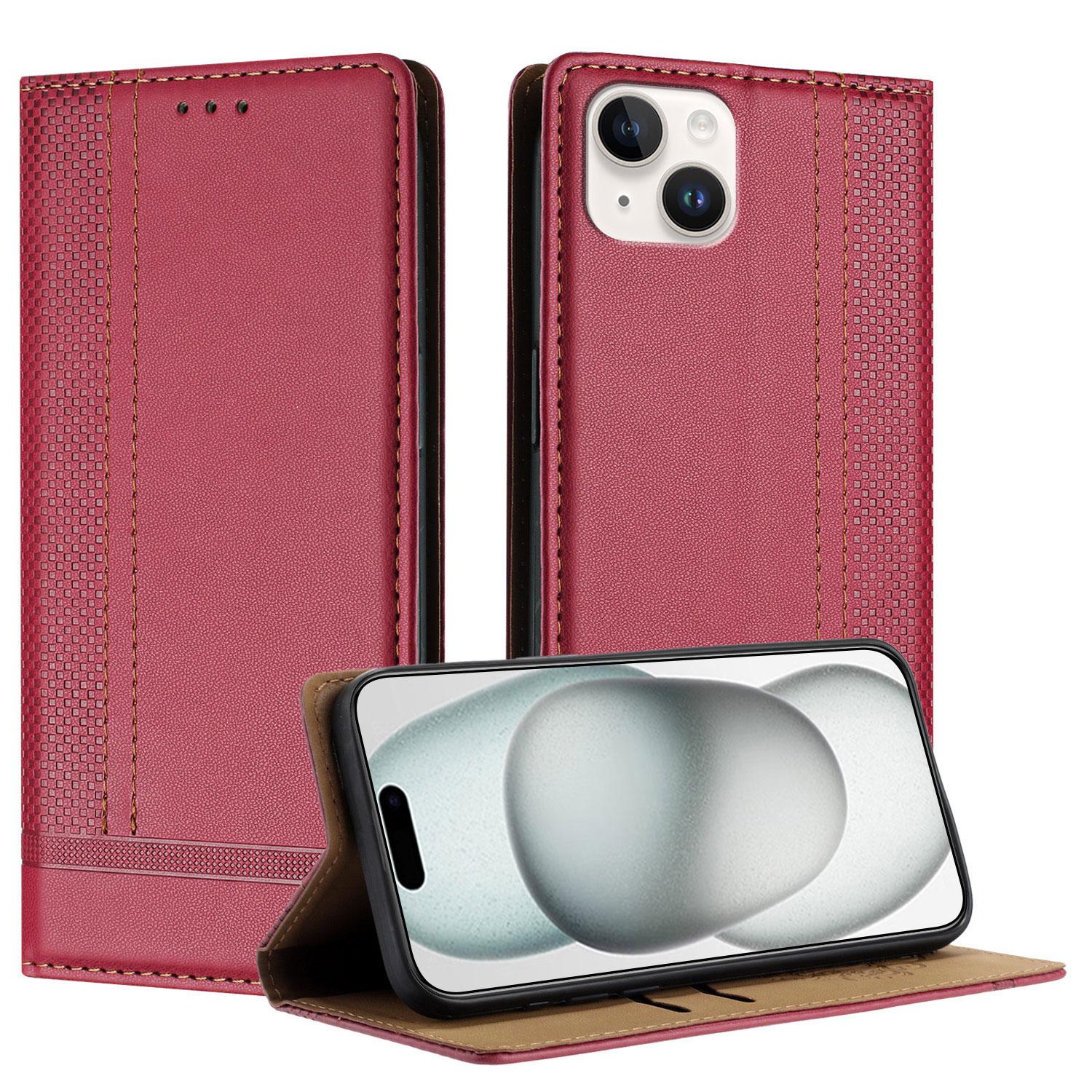 For iPhone 15 Plus Case L-Shaped Grid Pattern Leather Stand Phone Cover with Card Slots Red
For iPhone 15 Plus Case L-Shaped Grid Pattern Leather Stand Phone Cover with Card Slots Red