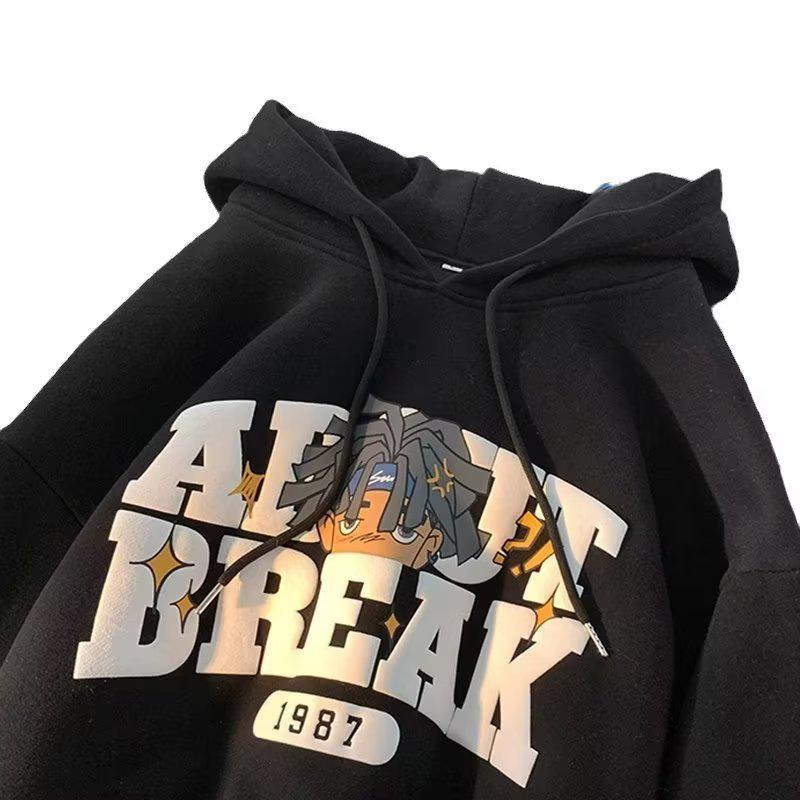 Мужская толстовка с капюшоном в стиле ретро хип-хоп на весну 2024 года - Модная куртка свободного кроя с принтом 5XL чёрный
Мужская толстовка с капюшоном в стиле ретро хип-хоп на весну 2024 года - Модная куртка свободного кроя с принтом 5XL чёрный