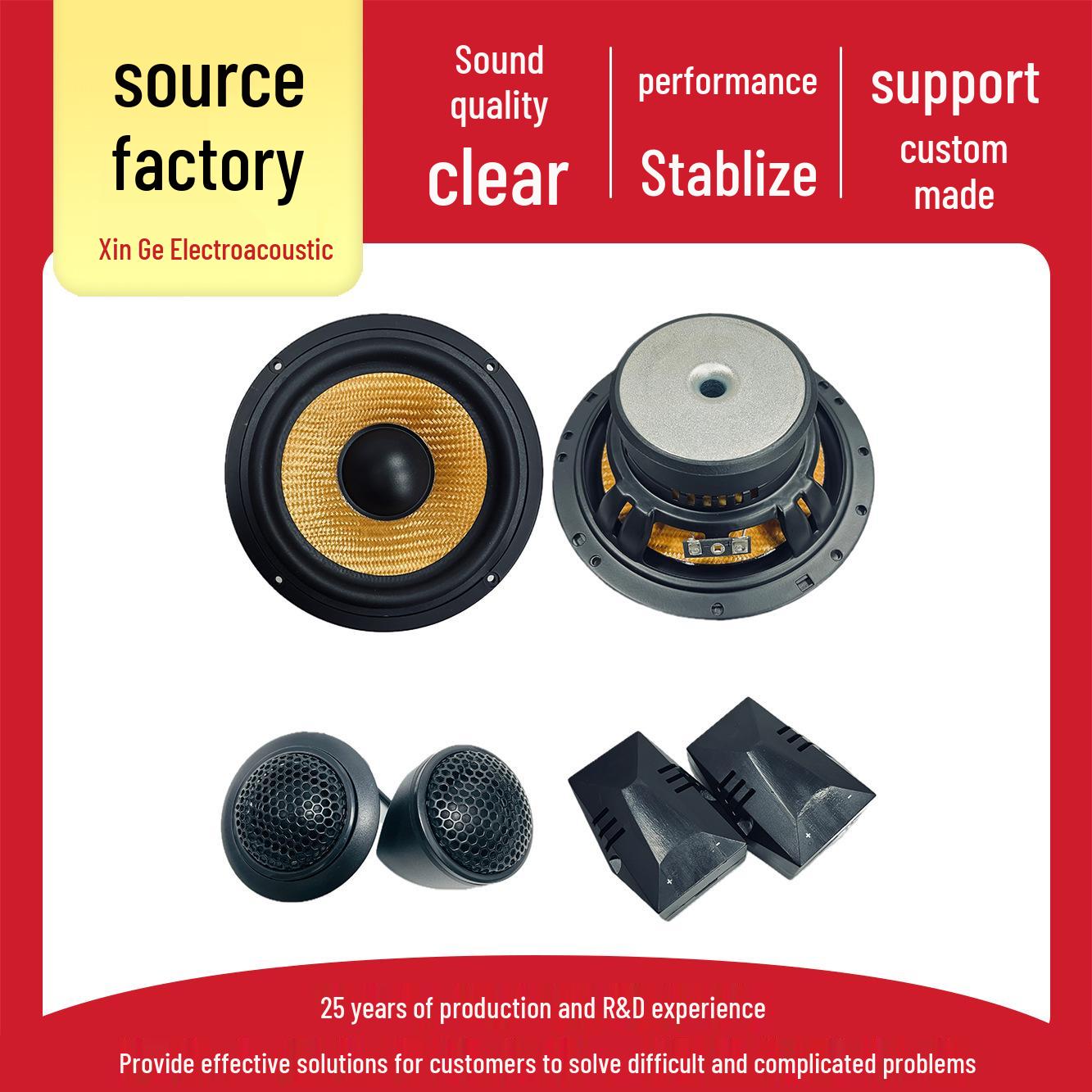 2-Way Multimedia Speaker Set - Gray Sand, Drum Paper, 25-Core Tweeter, HiFi Sound, 5.25-Inch
2-Way Multimedia Speaker Set - Gray Sand, Drum Paper, 25-Core Tweeter, HiFi Sound, 5.25-Inch