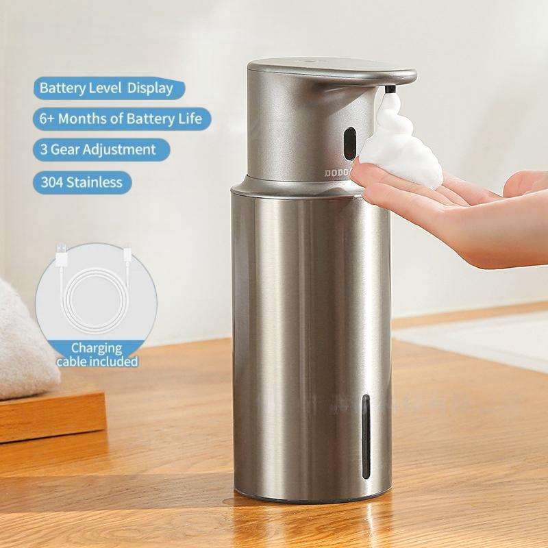 480ml Kitchen Soap Dispenser Automatic Sensor Hand Sanitizer Machine Intelligent Electric Body Wash Soap Dispenser 304 Stainl
480ml Kitchen Soap Dispenser Automatic Sensor Hand Sanitizer Machine Intelligent Electric Body Wash Soap Dispenser 304 Stainl