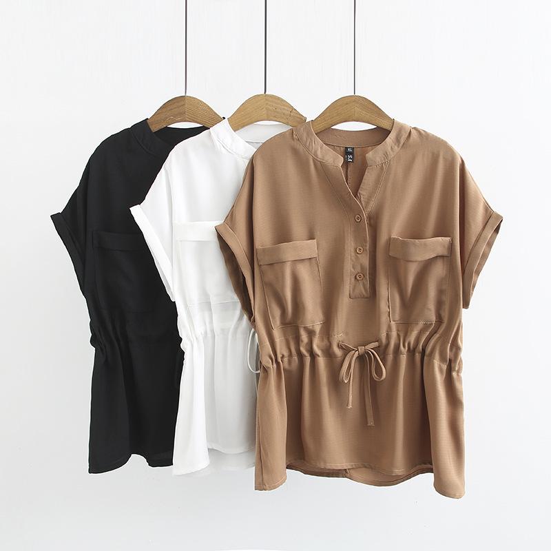 Plus Size Cotton Linen Slimming Short Sleeve Shirt - Korean Fashion, Spring/Summer XL білий
Plus Size Cotton Linen Slimming Short Sleeve Shirt - Korean Fashion, Spring/Summer XL білий