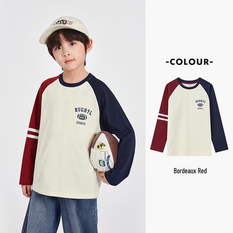 Футболки для мальчиков из хлопка с длинными рукавами в американском стиле, полосками и контрастными рукавами — идеальный вариант для весны и осени. 110 cm
Футболки для мальчиков из хлопка с длинными рукавами в американском стиле, полосками и контрастными рукавами — идеальный вариант для весны и осени. 110 cm