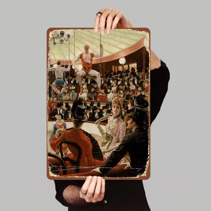Vintage European Circus Performance Art Metal Tin Painting Home Living Room Bar Wall Decorative Craft Wall Art 7.9x11.8In(20x30cm)
Vintage European Circus Performance Art Metal Tin Painting Home Living Room Bar Wall Decorative Craft Wall Art 7.9x11.8In(20x30cm)