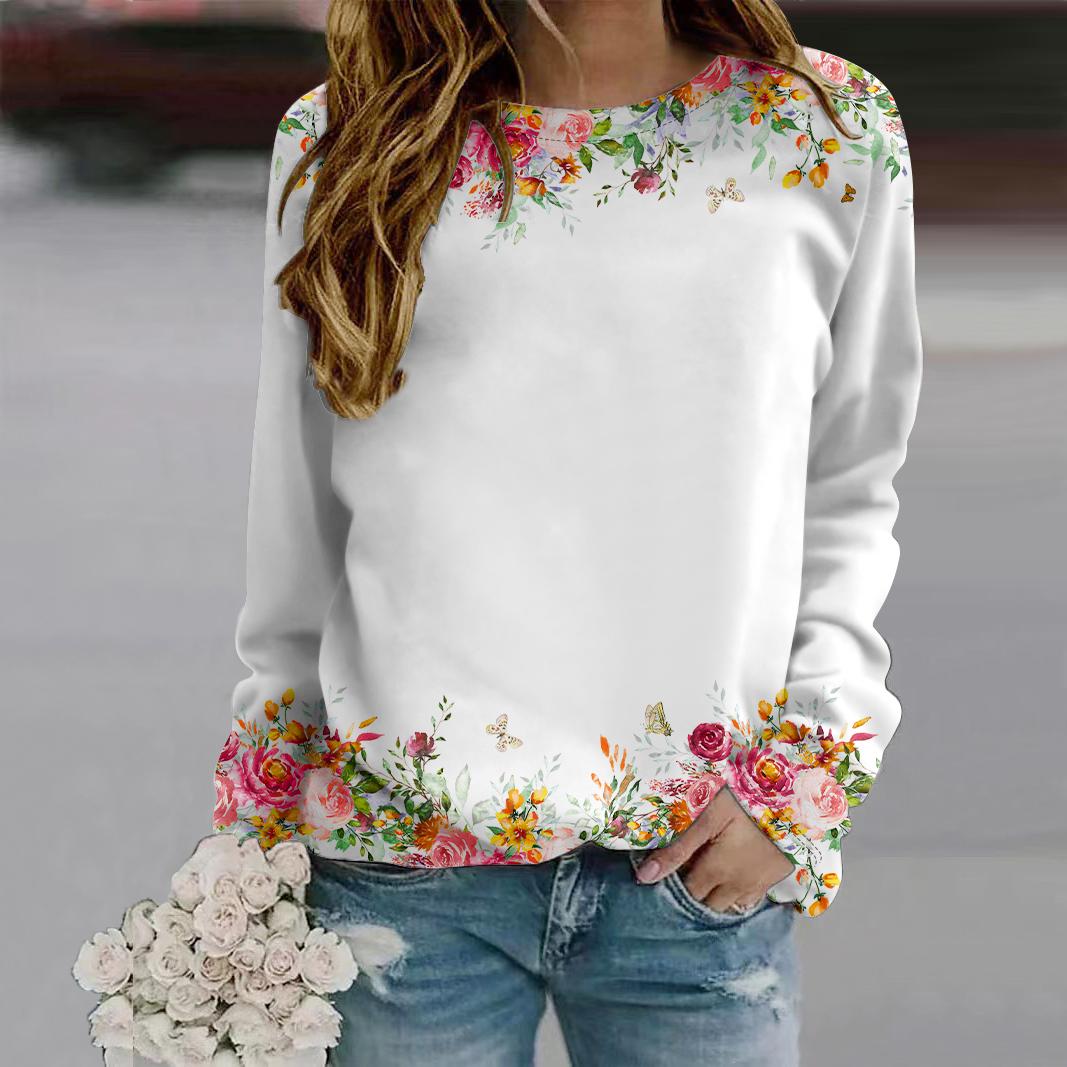 Осенняя женская мода с круглым вырезом и длинным рукавом, свободная одежда, футболка с принтом розы для девочек, уличная одежда 8XL розовый
Осенняя женская мода с круглым вырезом и длинным рукавом, свободная одежда, футболка с принтом розы для девочек, уличная одежда 8XL розовый