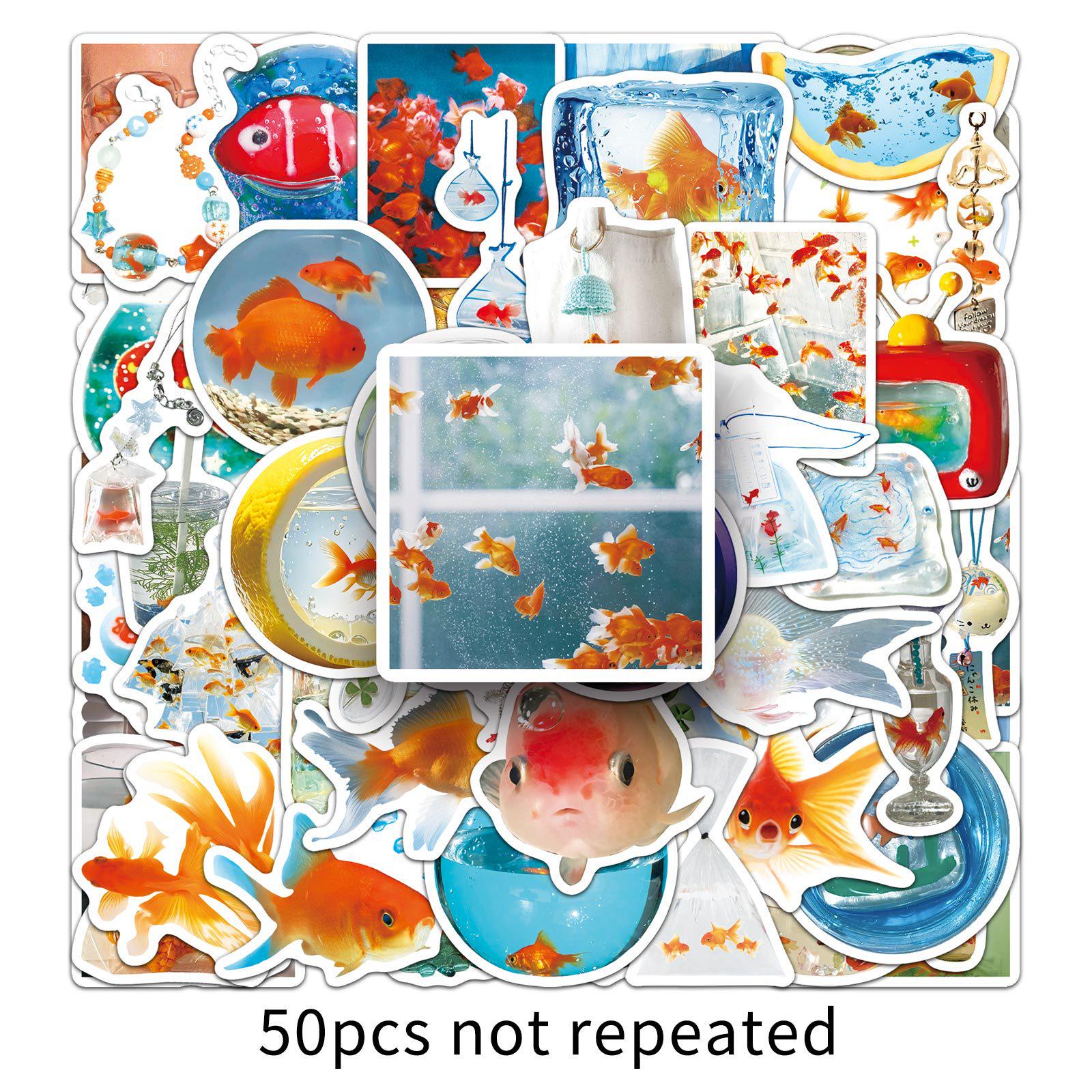 50 Cute Cartoon Animal Goldfish Stickers - Trendy DIY for Refrigerator, Desktop, and Water Cup Decoration.
50 Cute Cartoon Animal Goldfish Stickers - Trendy DIY for Refrigerator, Desktop, and Water Cup Decoration.