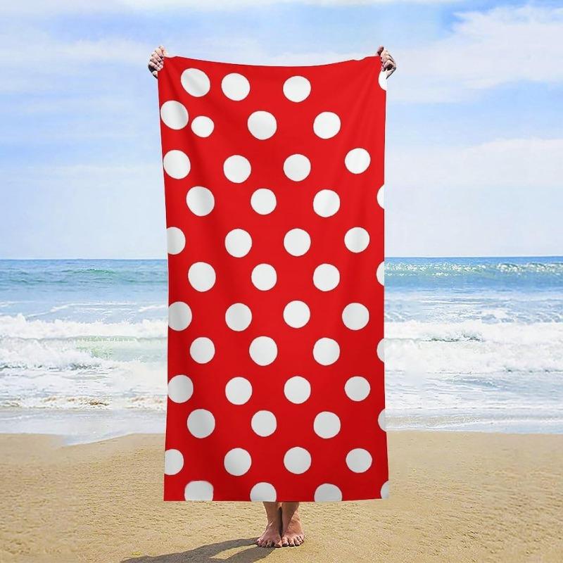 Red White Dots Adult Beach Towel, Absorbent Soft Anti Sand for Camping Travel Swimming Picnic W40*H60(CM)
Red White Dots Adult Beach Towel, Absorbent Soft Anti Sand for Camping Travel Swimming Picnic W40*H60(CM)