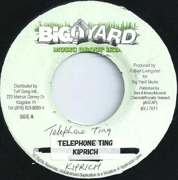 7inch Record KIPRICH / KY-ENIE - Telephone Ting / Don t Wanna Be Alo BYJ7045 Big Yard Music Jamaica Reggae, Ska & Dub Used
7inch Record KIPRICH / KY-ENIE - Telephone Ting / Don t Wanna Be Alo BYJ7045 Big Yard Music Jamaica Reggae, Ska & Dub Used