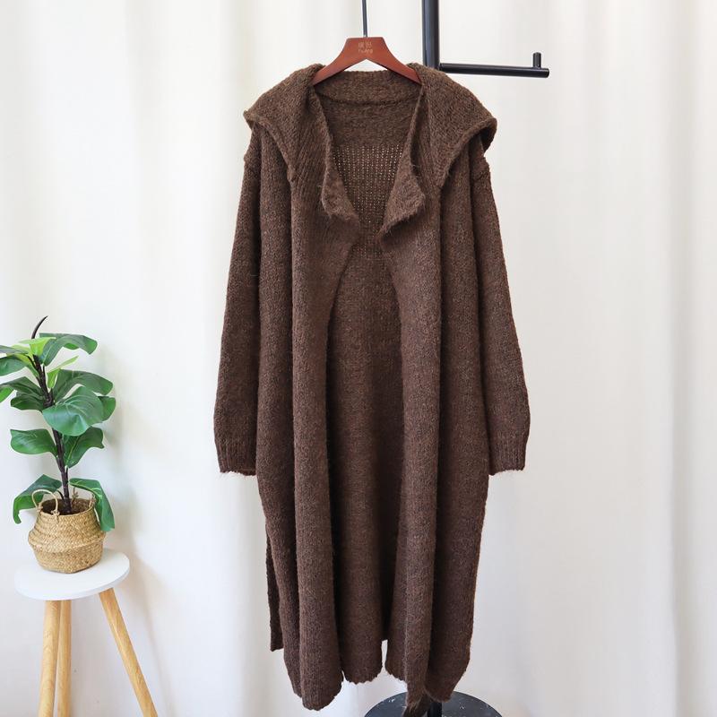 Осень и зима новый свободный длинный кардиган из трикотажа с поясом до колена мягкий восковой темперамент свитер куртка женская one size fits all темно-коричневого
Осень и зима новый свободный длинный кардиган из трикотажа с поясом до колена мягкий восковой темперамент свитер куртка женская one size fits all темно-коричневого
