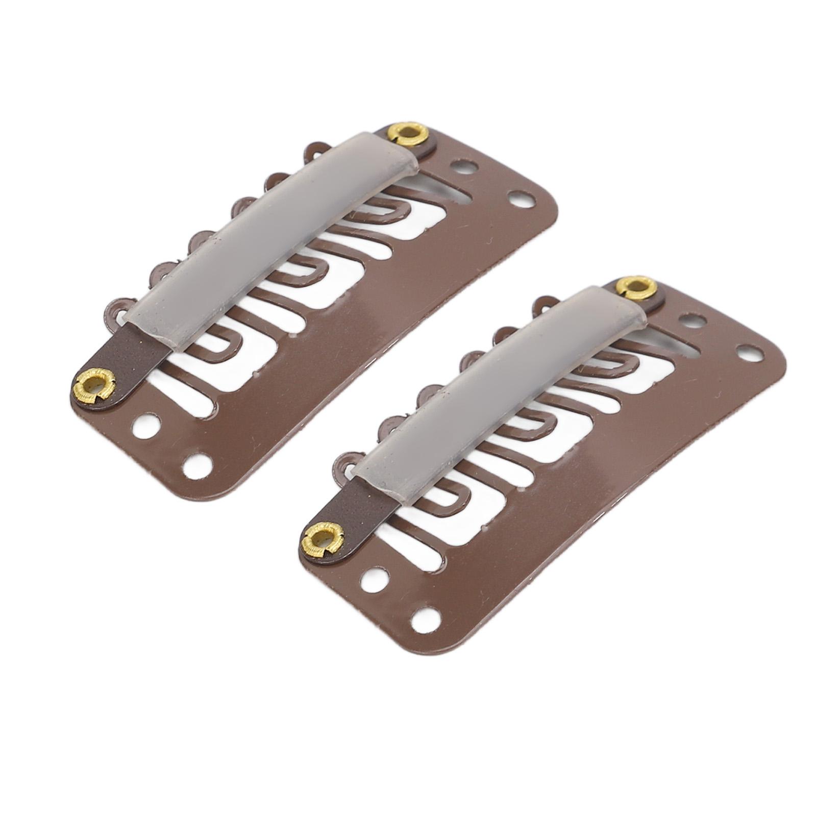 100pcs 6 Teeth Wig Clips 3.2cm U Shape Hair Extension Snap Clips Clamp Firmly Dark Brown for Hat Fixing
100pcs 6 Teeth Wig Clips 3.2cm U Shape Hair Extension Snap Clips Clamp Firmly Dark Brown for Hat Fixing