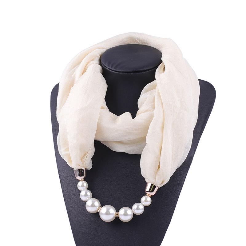 Elegant Chiffon Infinity Scarf with Pearl Necklace – Women’s Fashionable Solid Color Scarf for Casual & Formal Wear 180
Elegant Chiffon Infinity Scarf with Pearl Necklace – Women’s Fashionable Solid Color Scarf for Casual & Formal Wear 180
