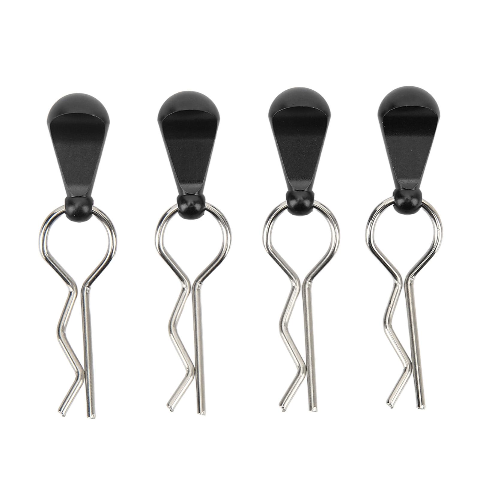 4Pcs RC Body Clip Pin Stainless Steel R Shape Universal for 18 110 Remote Control Car Black
4Pcs RC Body Clip Pin Stainless Steel R Shape Universal for 18 110 Remote Control Car Black