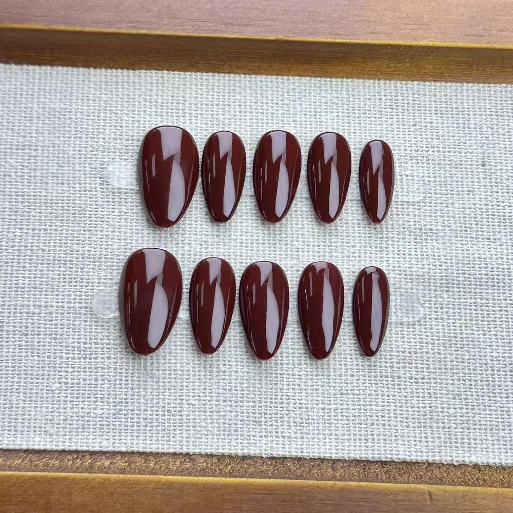 5in1 Toolkit+HANDMADE Press On Nails Glossy Solid Color Retro Wine Red Phototherapy Fake Nail Patch Artificial Nail Reusable Short Almond L
5in1 Toolkit+HANDMADE Press On Nails Glossy Solid Color Retro Wine Red Phototherapy Fake Nail Patch Artificial Nail Reusable Short Almond L