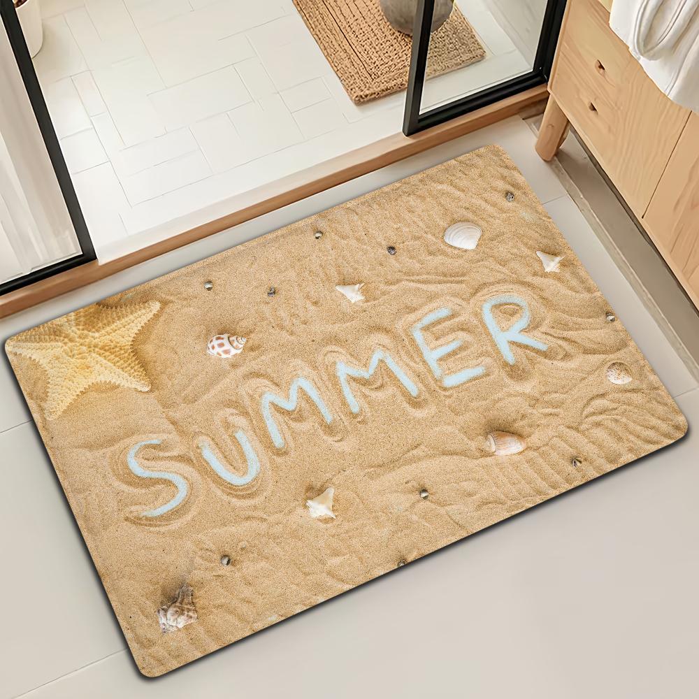 Summer Shell Seashell Ocean Beach Door Mat Microfiber Decorative Versatile Flannel Floor Mat Quick Dry Absorbent Non-slip Sole 40cm x 60cm
Summer Shell Seashell Ocean Beach Door Mat Microfiber Decorative Versatile Flannel Floor Mat Quick Dry Absorbent Non-slip Sole 40cm x 60cm