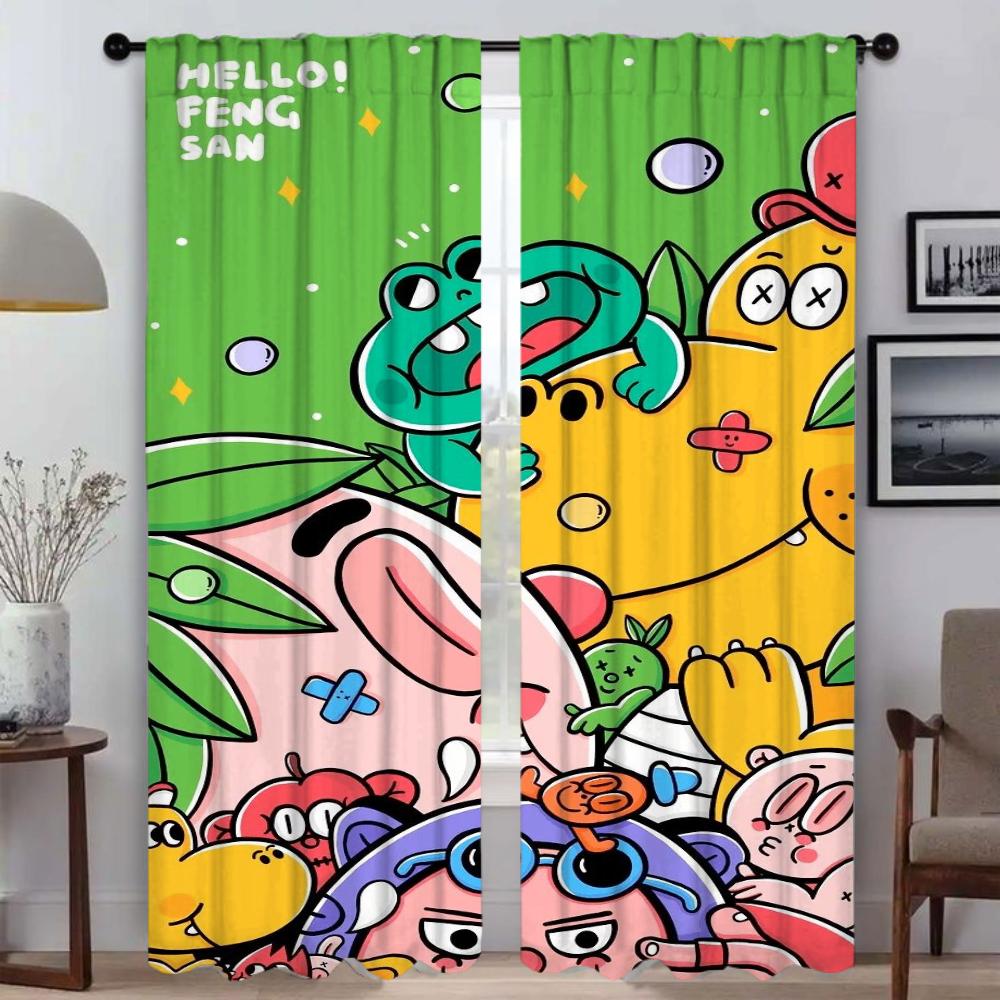 Set Of 2 Illustration Curtains Child Room Halloween Decoration Tulle Bedroom Home Interior Living Curtain Polyester Perfect For W100*H130(CM)-Hooks&2PCS
Set Of 2 Illustration Curtains Child Room Halloween Decoration Tulle Bedroom Home Interior Living Curtain Polyester Perfect For W100*H130(CM)-Hooks&2PCS