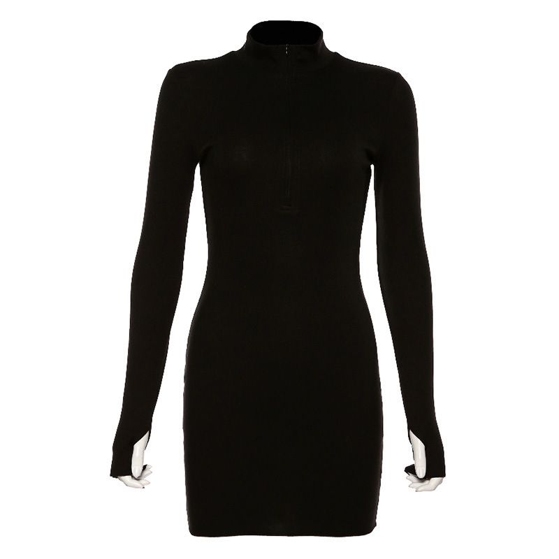 European Station Chic All-Matching Slim Fit Dress Women s Abstinence Series Minimalist Long Sleeve Stand Collar Super Slimming Sheath Skirt Black S
European Station Chic All-Matching Slim Fit Dress Women s Abstinence Series Minimalist Long Sleeve Stand Collar Super Slimming Sheath Skirt Black S