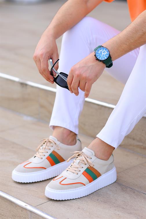 Shoetyle - Bej Deri Bağcıklı Erkek Günlük Ayakkabı 101-9082 38 бежевий 
Shoetyle - Bej Deri Bağcıklı Erkek Günlük Ayakkabı 101-9082 38 бежевий