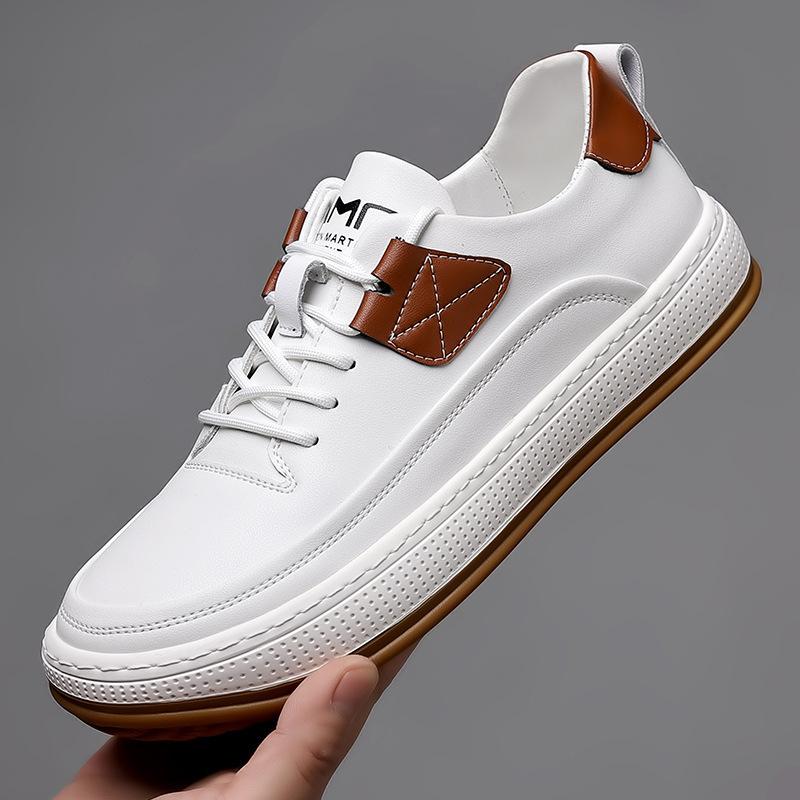 Autumn and winter new trendy versatile men s thick baseplate shoes breathable soft sole white shoes casual clown shoes student shoes 44
Autumn and winter new trendy versatile men s thick baseplate shoes breathable soft sole white shoes casual clown shoes student shoes 44
