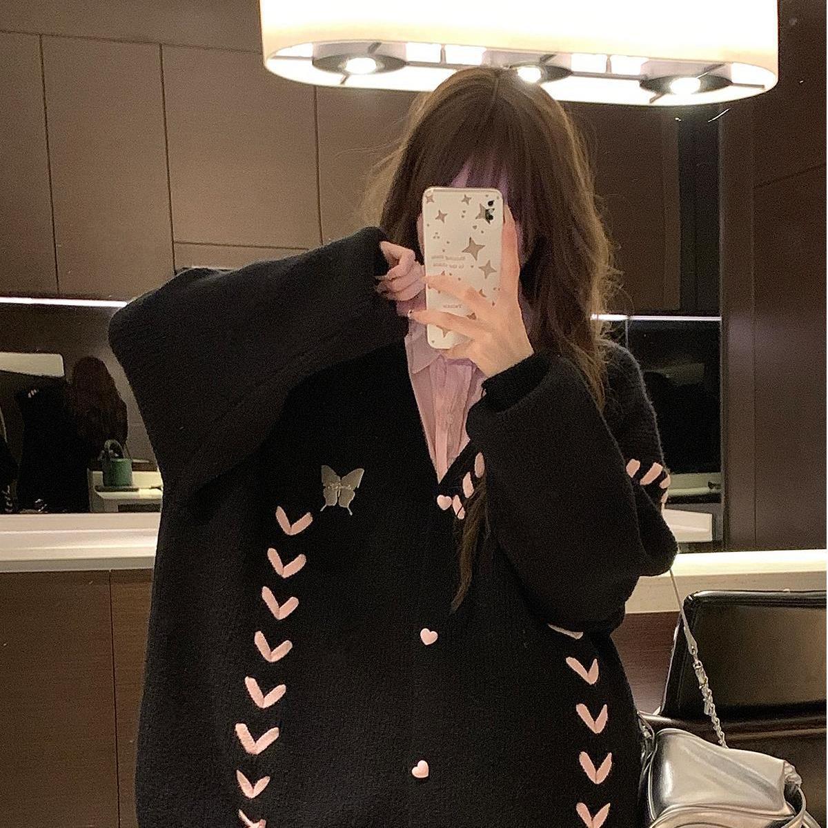 Любовь бант с пряжкой, японский и корейский веревочный свитер, женская осенне-зимняя куртка свободного кроя в студенческом стиле, крупной вязки, контрастных цветов 48-61 (average size) чёрный
Любовь бант с пряжкой, японский и корейский веревочный свитер, женская осенне-зимняя куртка свободного кроя в студенческом стиле, крупной вязки, контрастных цветов 48-61 (average size) чёрный