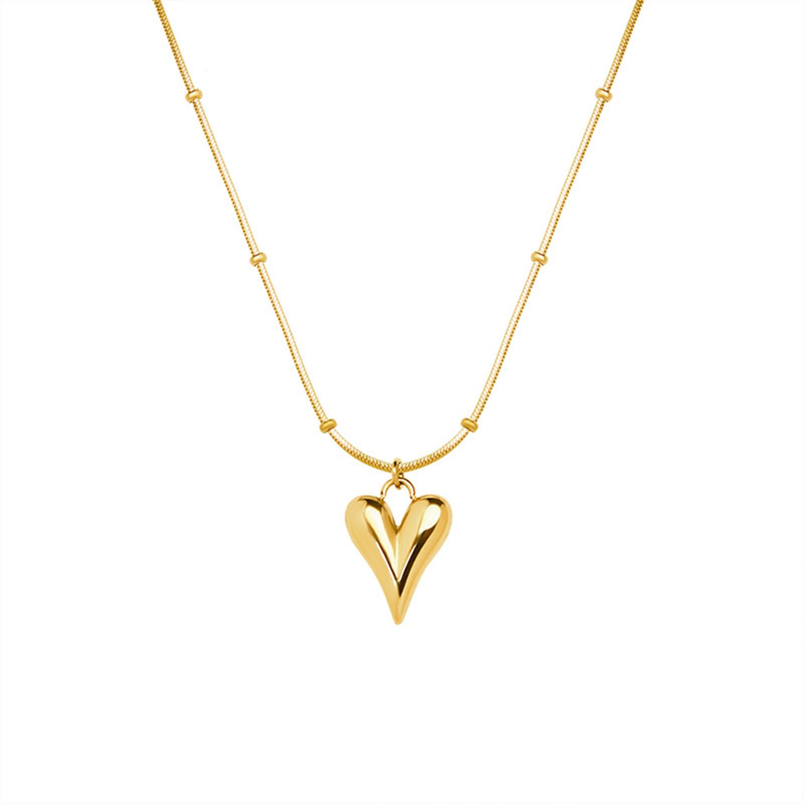 Ожерелье Puff Love Pendant для женщин, K18 Золотая Цвет Нержавеющая Сталь Регулируемая Цепочка
Ожерелье Puff Love Pendant для женщин, K18 Золотая Цвет Нержавеющая Сталь Регулируемая Цепочка