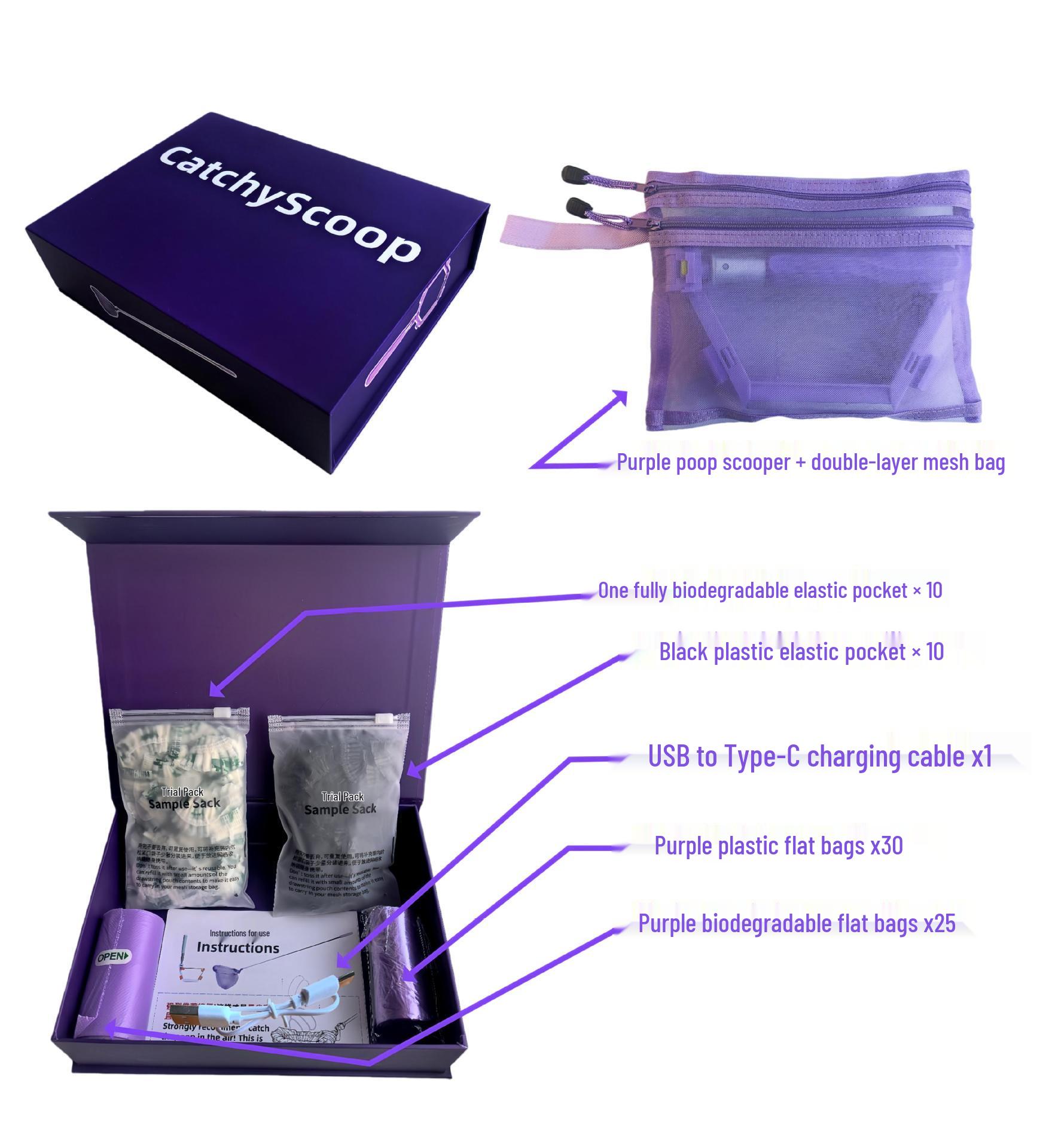 Fourth Generation Leak-Proof Dog Poop Scooper - High-End Model Violet with Aluminum Alloy Luminous фиолетовый
Fourth Generation Leak-Proof Dog Poop Scooper - High-End Model Violet with Aluminum Alloy Luminous фиолетовый