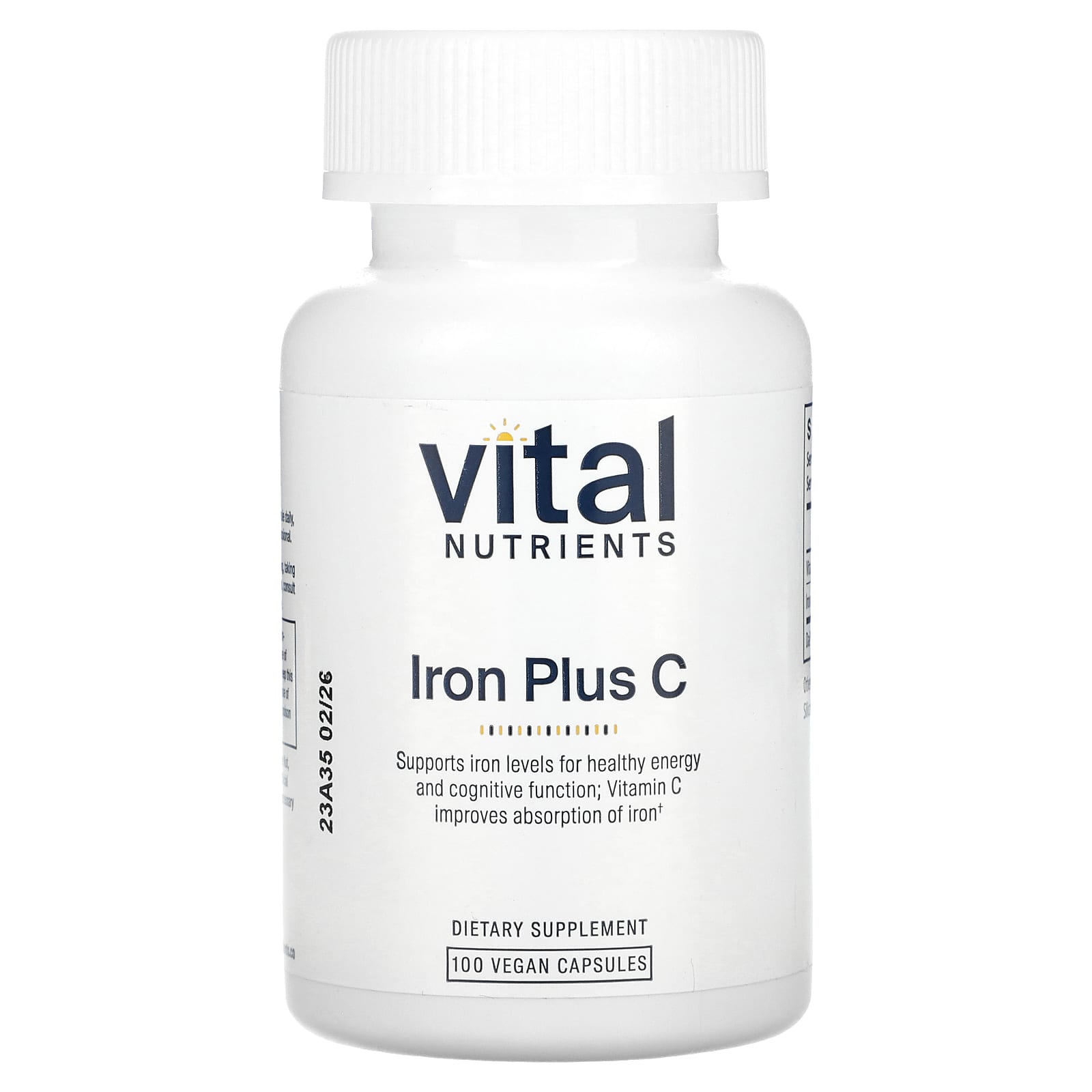 Vital Nutrients, Iron Plus C, 100 овочевих капсул
Vital Nutrients, Iron Plus C, 100 овочевих капсул