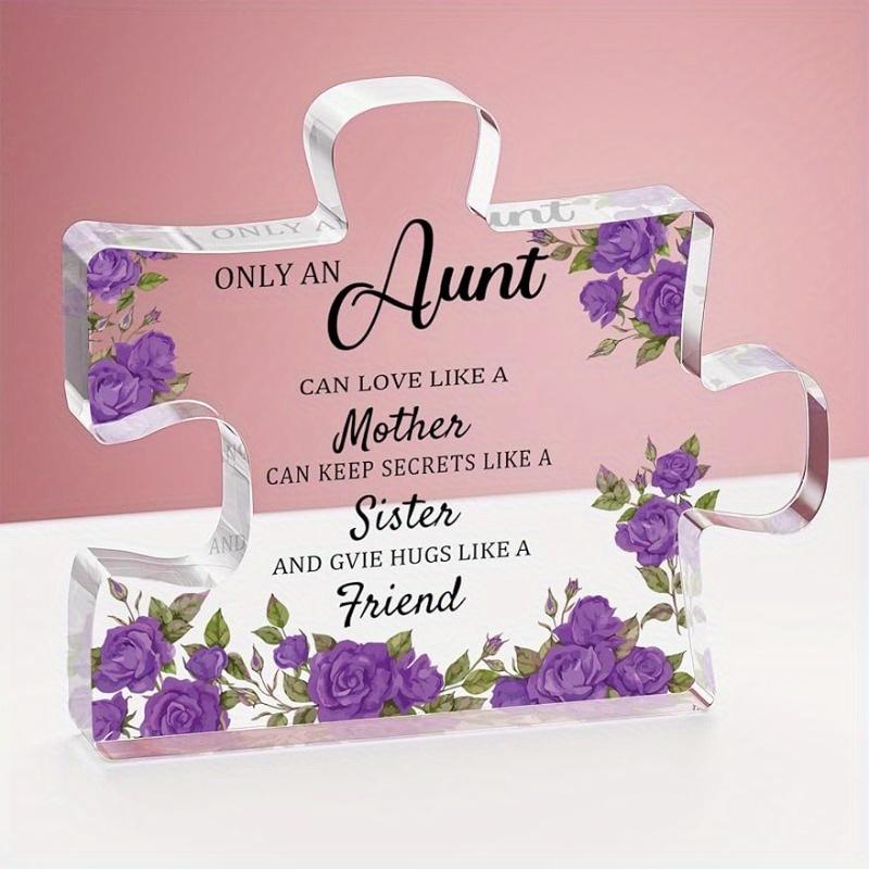 Aunt Puzzle Piece Plaque - Heartfelt Gift with Photography Utility чистый
Aunt Puzzle Piece Plaque - Heartfelt Gift with Photography Utility чистый