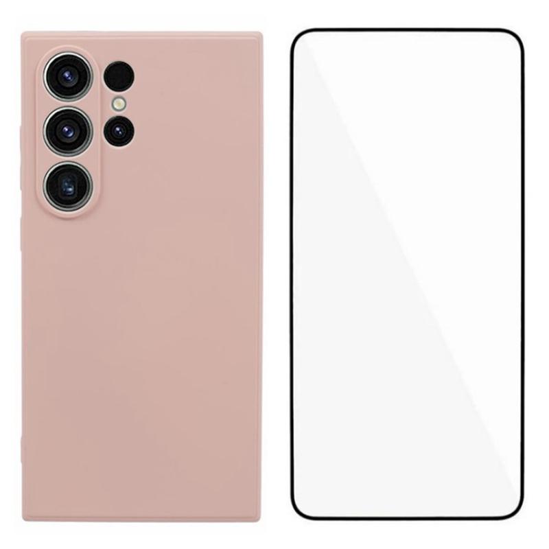 For Samsung Galaxy S24 Ultra Case with Screen Film Precise Cutout TPU Phone Cover Pink
For Samsung Galaxy S24 Ultra Case with Screen Film Precise Cutout TPU Phone Cover Pink