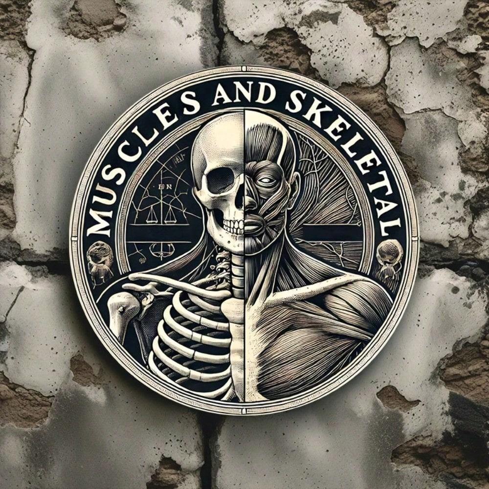 Tin Wall Art 8x8 Inch Round, Anatomy Muscles and Skeletal Design, Home Office Man Cave Decor, Educational Metal Sign 20x20 різнокольоровий
Tin Wall Art 8x8 Inch Round, Anatomy Muscles and Skeletal Design, Home Office Man Cave Decor, Educational Metal Sign 20x20 різнокольоровий
