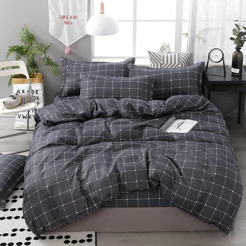 Fashion Soft Large Stripe Beding Set Nordic Brushed Bed Shet Soft with Soft Fabric Duvet Cover Pilowcases Comfortable Bed Linens for Al Seasons 100*200cm Single
Fashion Soft Large Stripe Beding Set Nordic Brushed Bed Shet Soft with Soft Fabric Duvet Cover Pilowcases Comfortable Bed Linens for Al Seasons 100*200cm Single