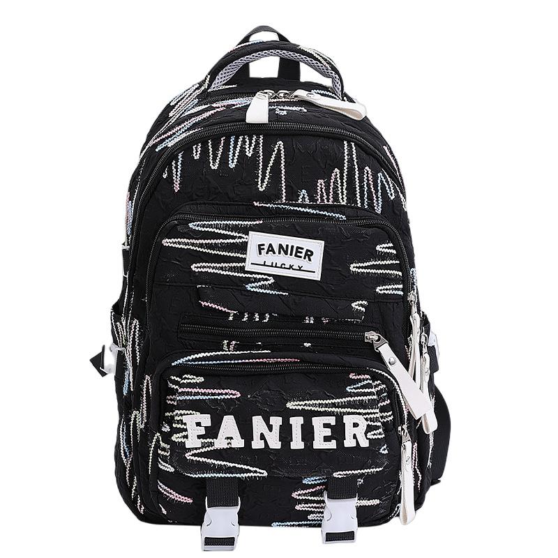 Multi-layer high-value contrasting college student schoolbag female junior high school student large-capacity backpack light and sweet campus backpack
Multi-layer high-value contrasting college student schoolbag female junior high school student large-capacity backpack light and sweet campus backpack